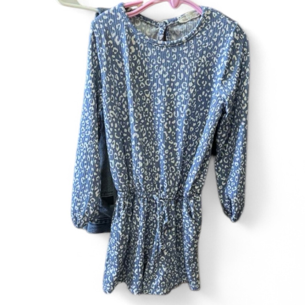 Oddi Girls Animal Print Romper
